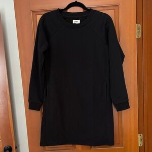 Pact Organic Cotton Black Long Sleeve sweatshirt Dress size Small